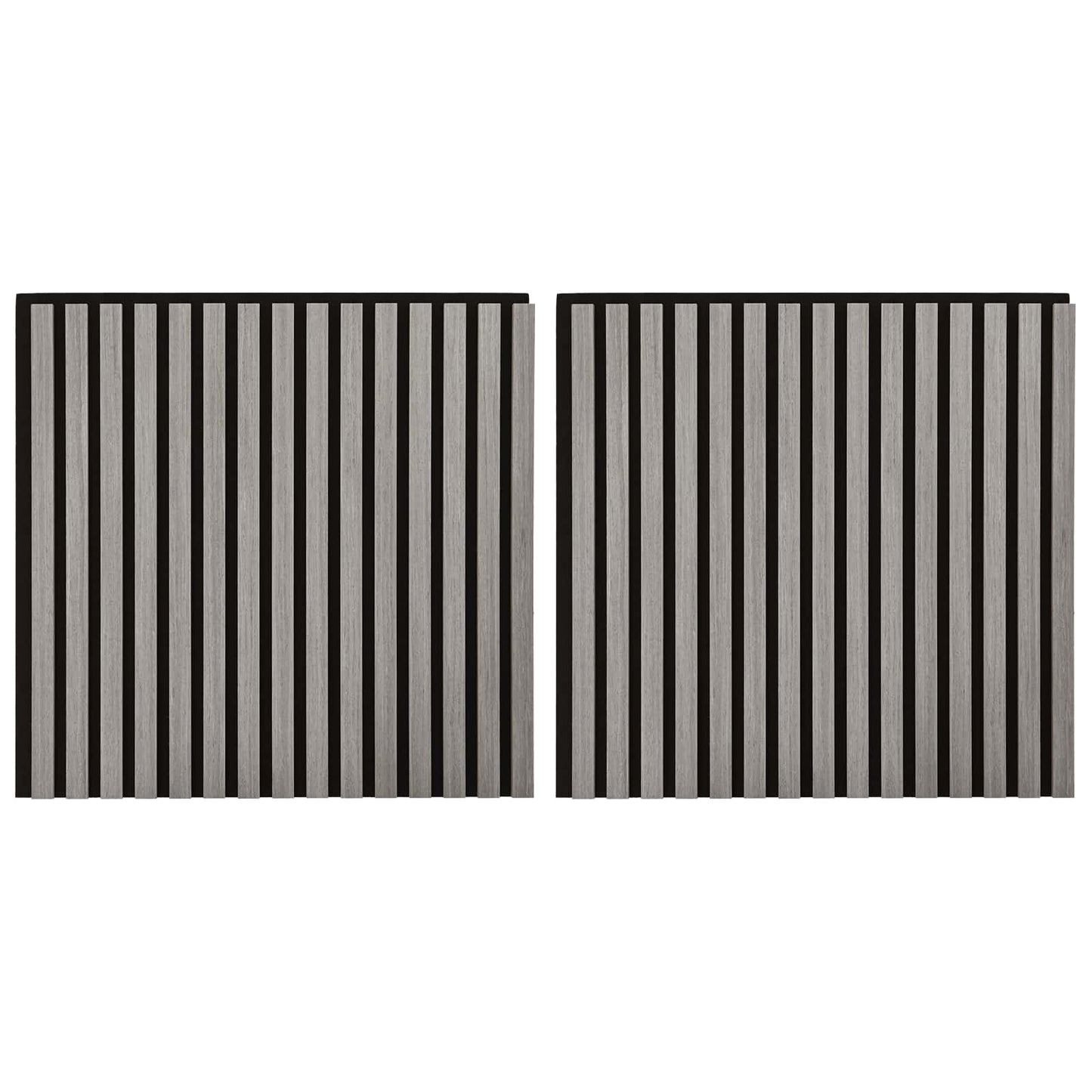 vidaXL Wall Panels 2 pcs Grey 60.5 x 60 cm
