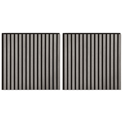 vidaXL Wall Panels 2 pcs Grey 60.5 x 60 cm