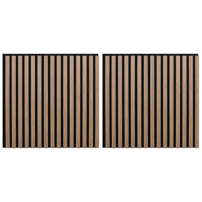 vidaXL Wall Panels 2 pcs 60.5 x 60 cm Brown