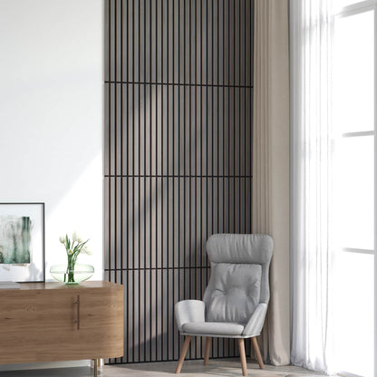 vidaXL Wall Panels 8 pcs Grey 60.5 x 60 cm