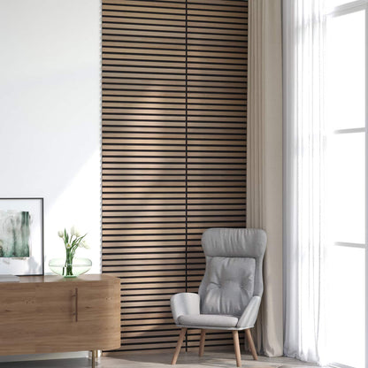 vidaXL Wall Panels 8 pcs Brown 60.5 x 60 cm