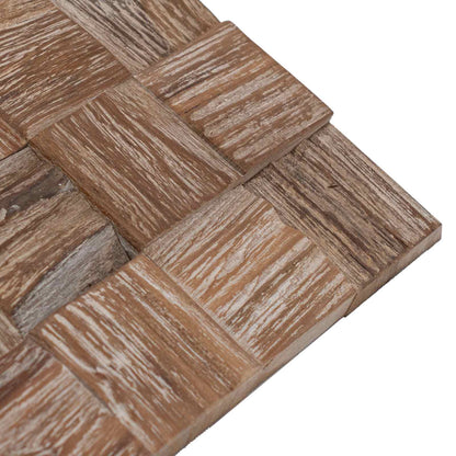 vidaXL Wall Panel 11 pcs Natural 30 x 30 x 2 cm