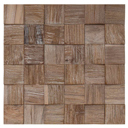 vidaXL Wall Panel 11 pcs Natural 30 x 30 x 2 cm