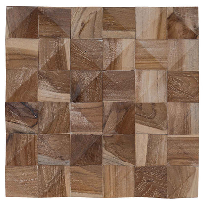 vidaXL Wall Panel 11 pcs Natural 30 x 30 x 2 cm