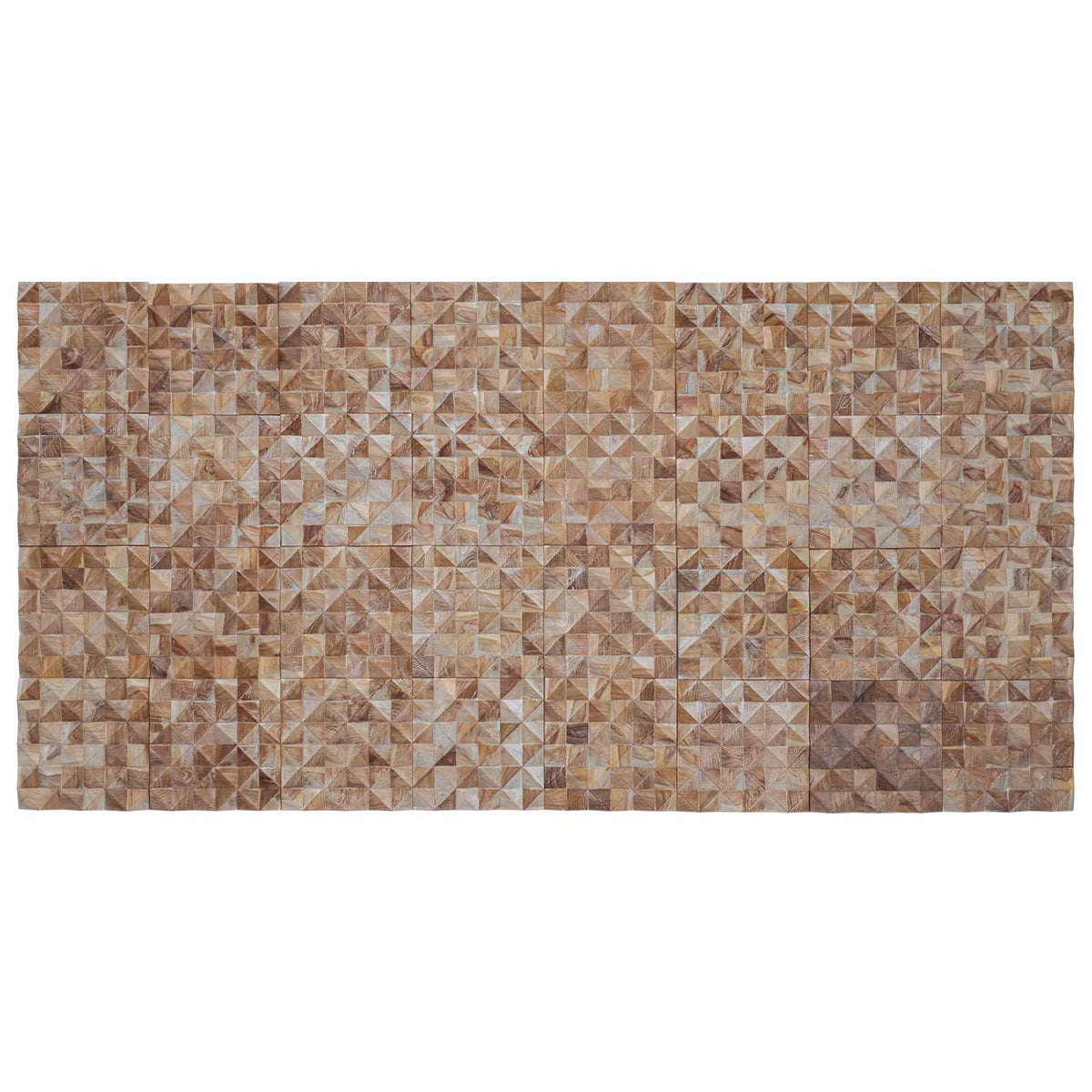 vidaXL Wall Panel 11 pcs Whitewashed 30 x 30 x 2 cm Solid Teak wood