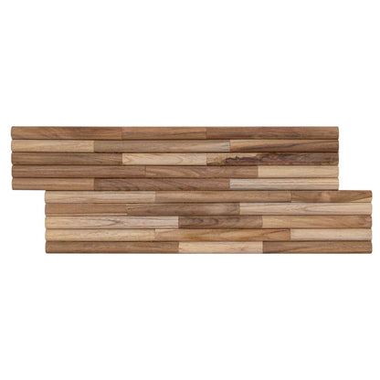 vidaXL Wall Panel 10 pcs Natural 55 x 20 x 2 cm