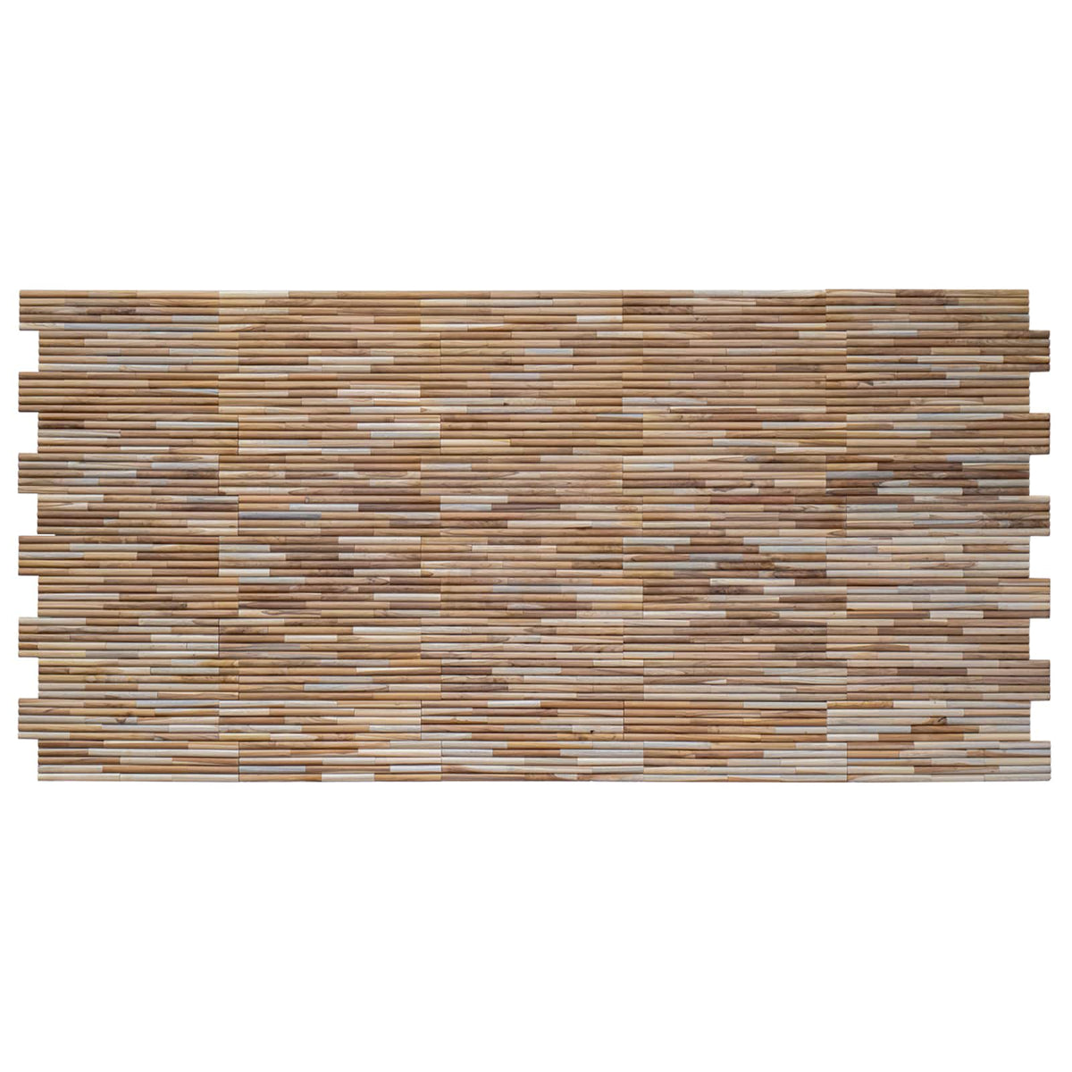 vidaXL Wall Panel 10 pcs Natural 55 x 20 x 2 cm