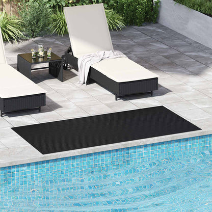 vidaXL Floor Mat Black 1 x 2 m Rubber