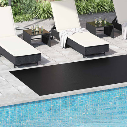 vidaXL Floor Mat Black 1.5 x 4 m Rubber