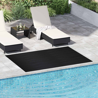 vidaXL Floor Mat Black 1.5 x 2 m Rubber