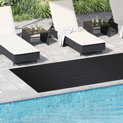 vidaXL Floor Mat Black 1.5 x 4 m Rubber