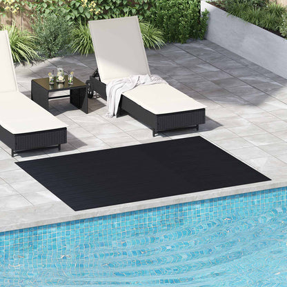 vidaXL Floor Mat Black 1.5 x 2 m Rubber