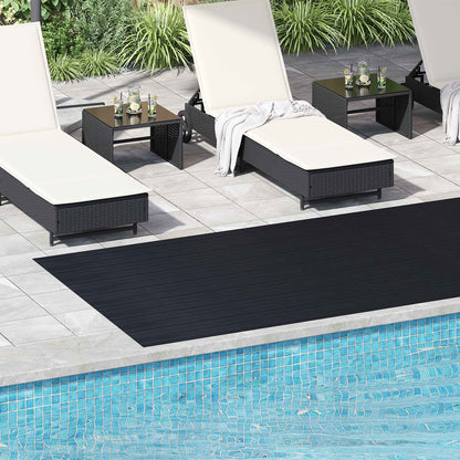 vidaXL Floor Mat Black 1.5 x 4 m Rubber