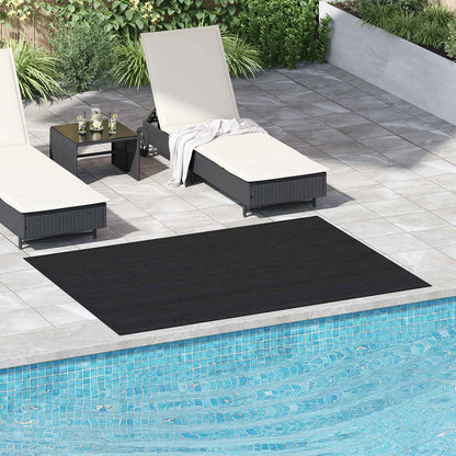 vidaXL Floor Mat Black 1.5 x 2 m Rubber