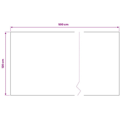 vidaXL Floor Mat Black 1.2 x 5 m Rubber