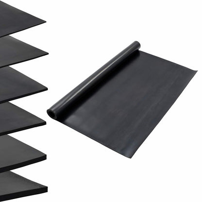 vidaXL Floor Mat Black 1.2 x 2 m Rubber