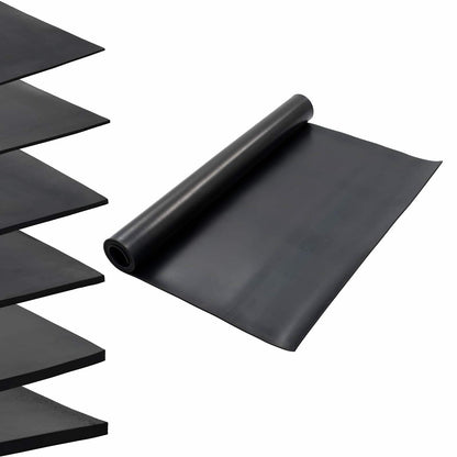vidaXL Floor Mat Black 1.2 x 2 m Rubber
