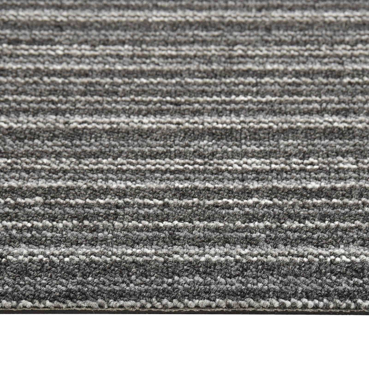 vidaXL Carpet 20 pcs Striped Anthracite 50 x 50 cm 100% Polypropylene