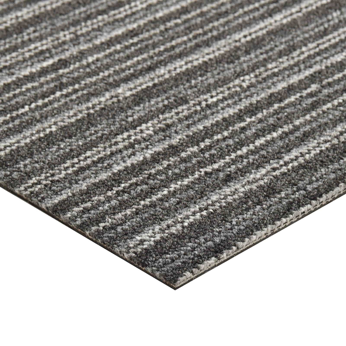 vidaXL Carpet 20 pcs Striped Anthracite 50 x 50 cm 100% Polypropylene