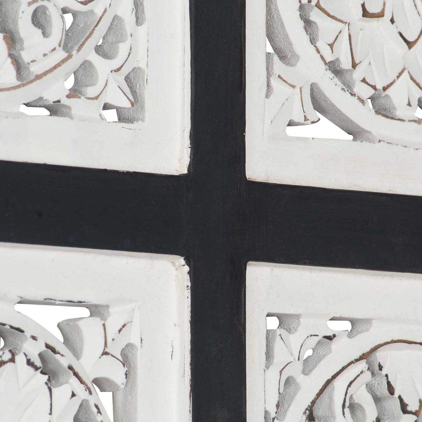 vidaXL Art Decor Black and White 40 x 40 x 1.5 cm Engineered Wood