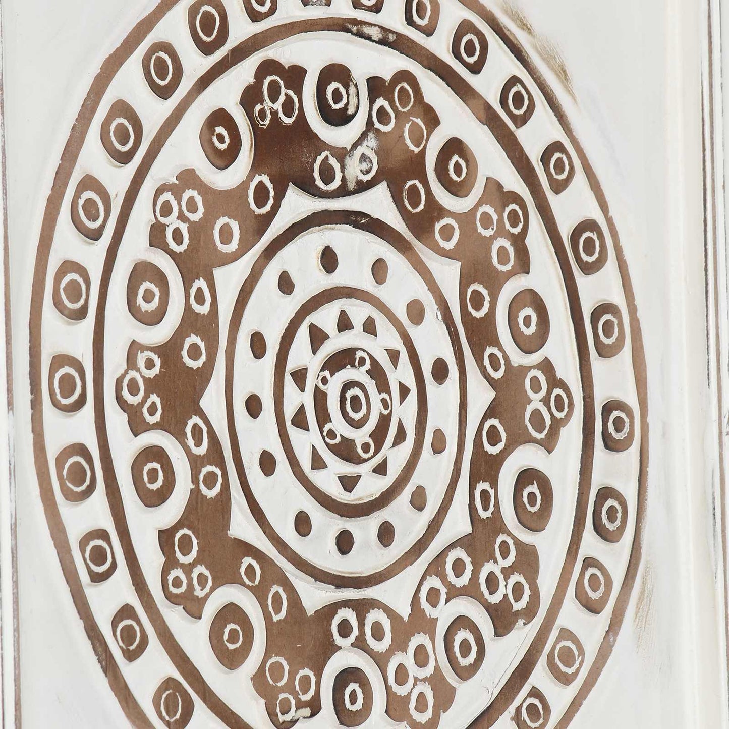 vidaXL Art Decor 2 pcs Brown and White 40 x 40 x 1.5 cm