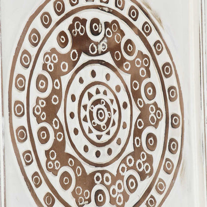 vidaXL Art Decor 2 pcs Brown and White 40 x 40 x 1.5 cm