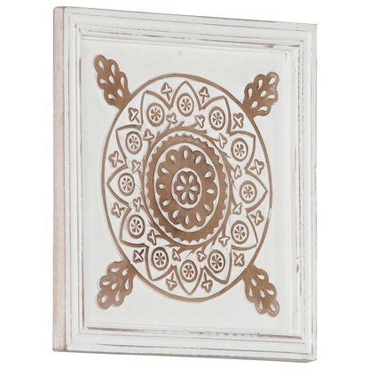 vidaXL Art Decor 2 pcs Brown and White 40 x 40 x 1.5 cm