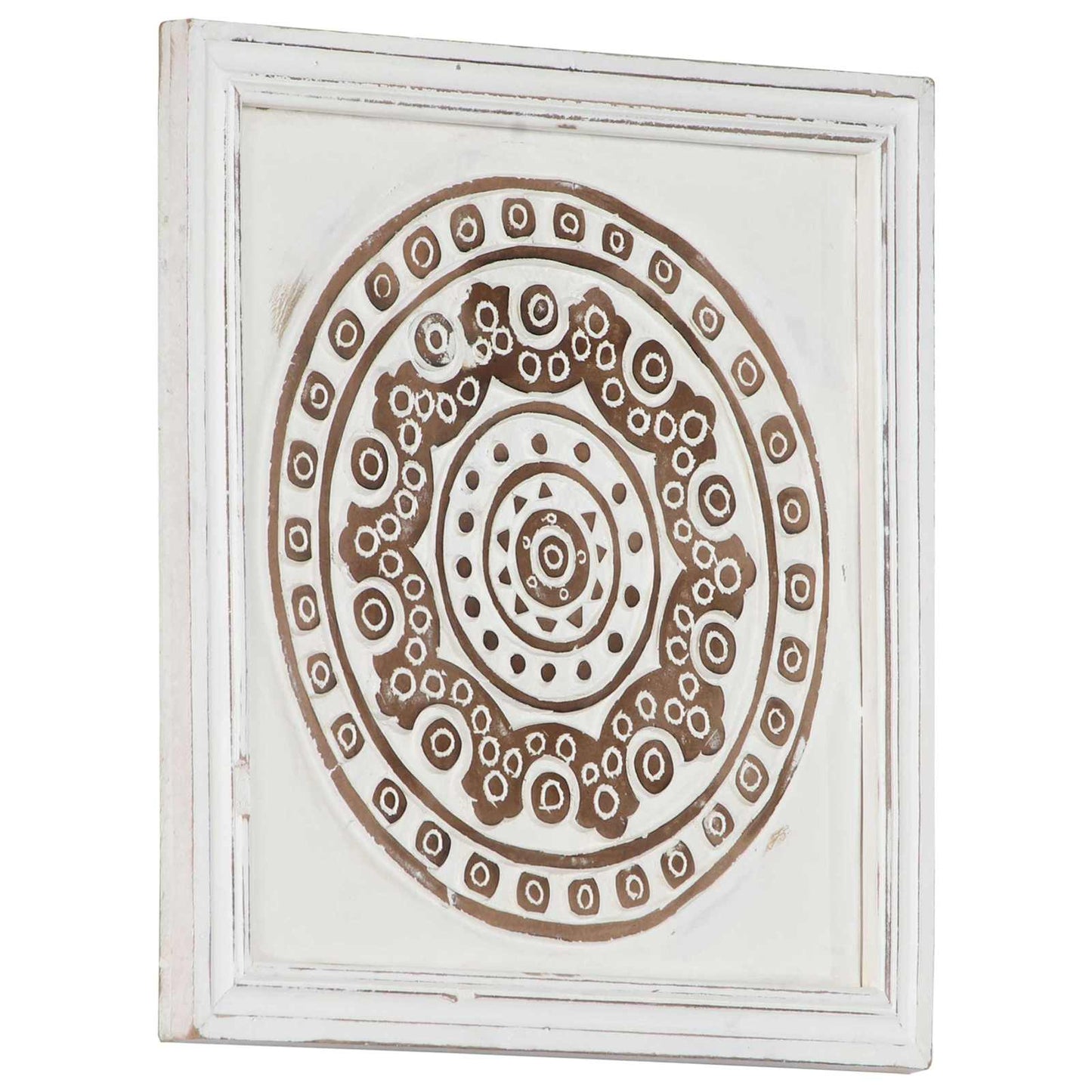 vidaXL Art Decor 2 pcs Brown and White 40 x 40 x 1.5 cm