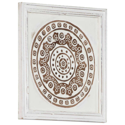 vidaXL Art Decor 2 pcs Brown and White 40 x 40 x 1.5 cm