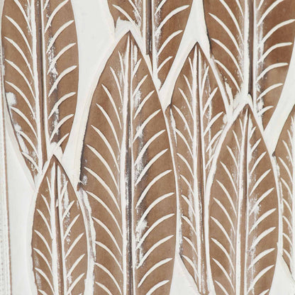 vidaXL Art Decor 3 pcs Brown and White 40 x 40 x 1.5 cm