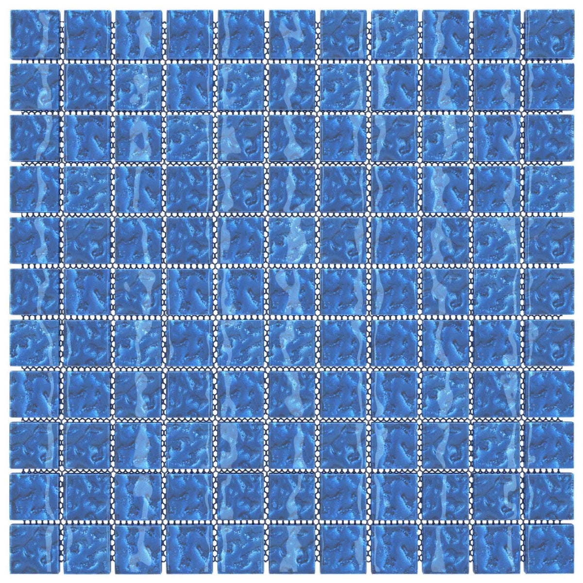 vidaXL Mosaic Tile 11 pcs 50 x 50 cm Blue Glass