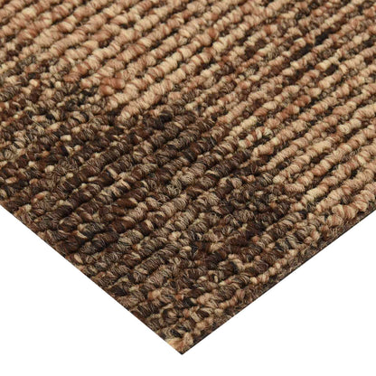 vidaXL Floor Carpet 20 pcs Brown 50 x 50 cm PP Low Pile