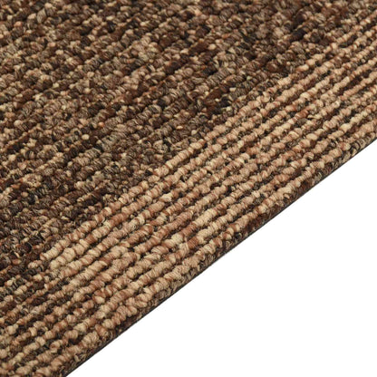 vidaXL Floor Carpet 20 pcs Brown 50 x 50 cm PP Low Pile