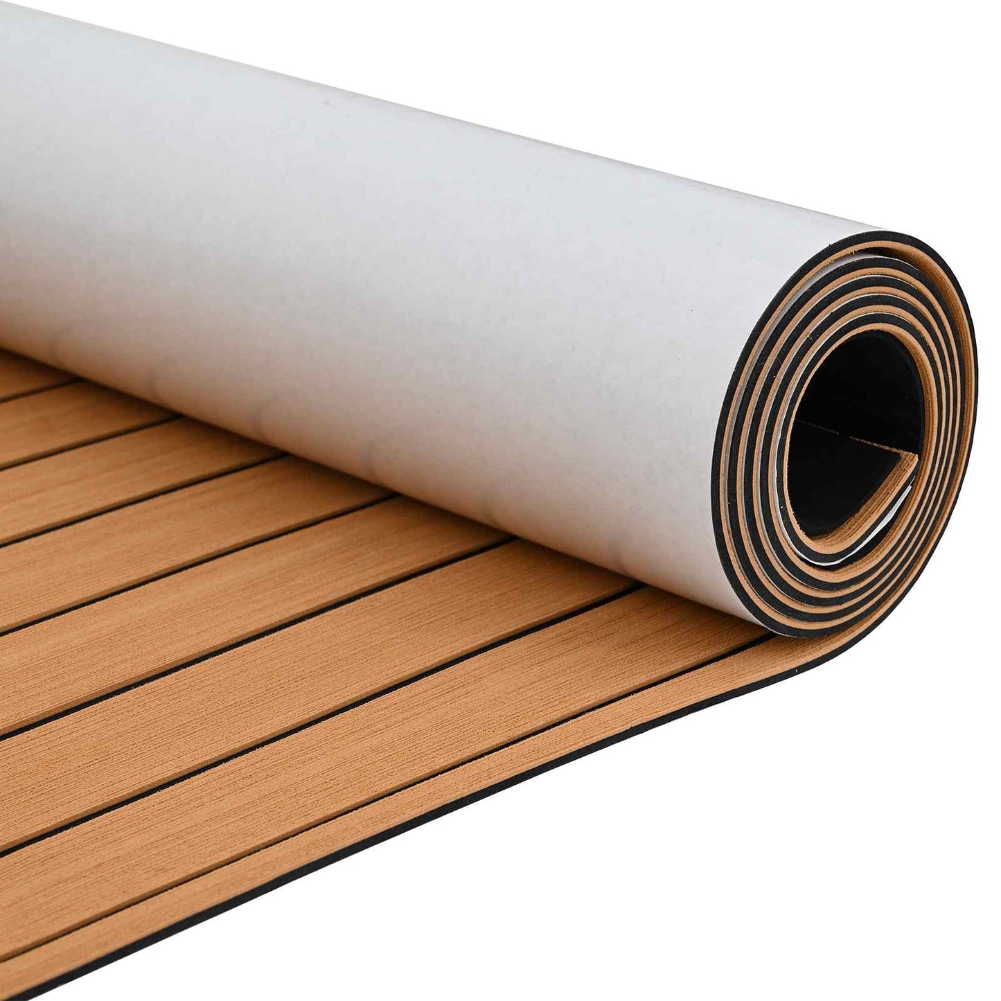 vidaXL Boat Mat Brown and Black 240 x 90 cm EVA