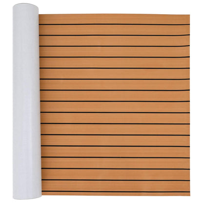 vidaXL Boat Mat Brown and Black 240 x 90 cm EVA