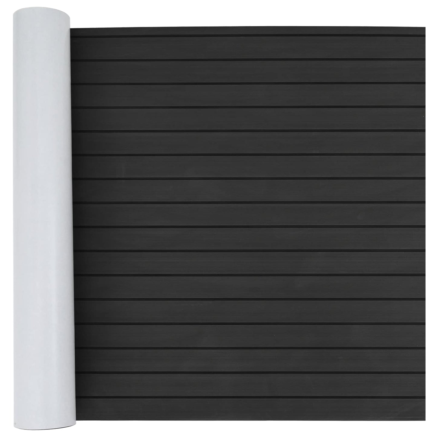 vidaXL Boat Mat Striped Dark Grey and Black 240 x 90 cm EVA
