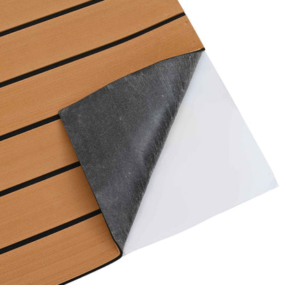 vidaXL Boat Mat Striped Brown and Black 240 x 60 cm EVA