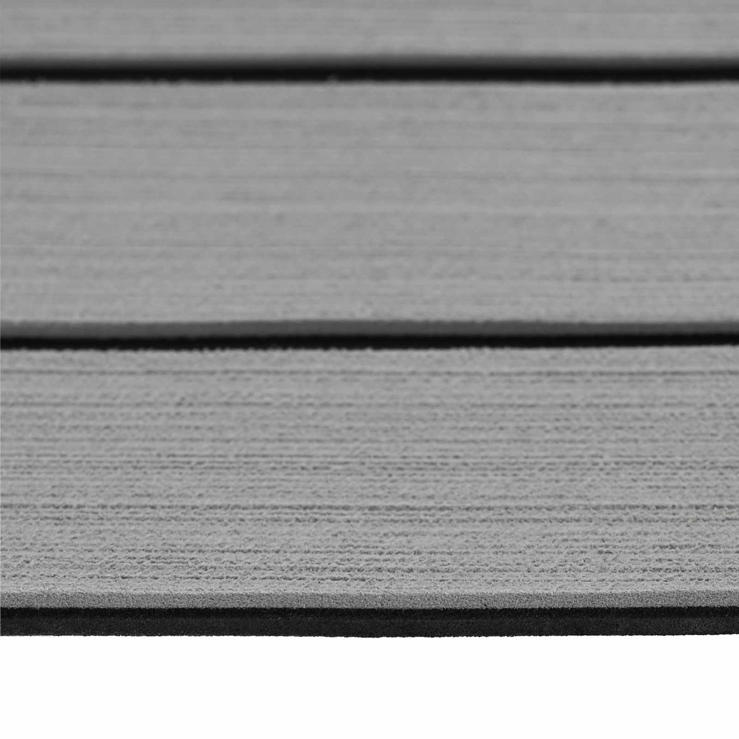 vidaXL Boat Mat Striped Light Grey and Black 240 x 60 cm EVA
