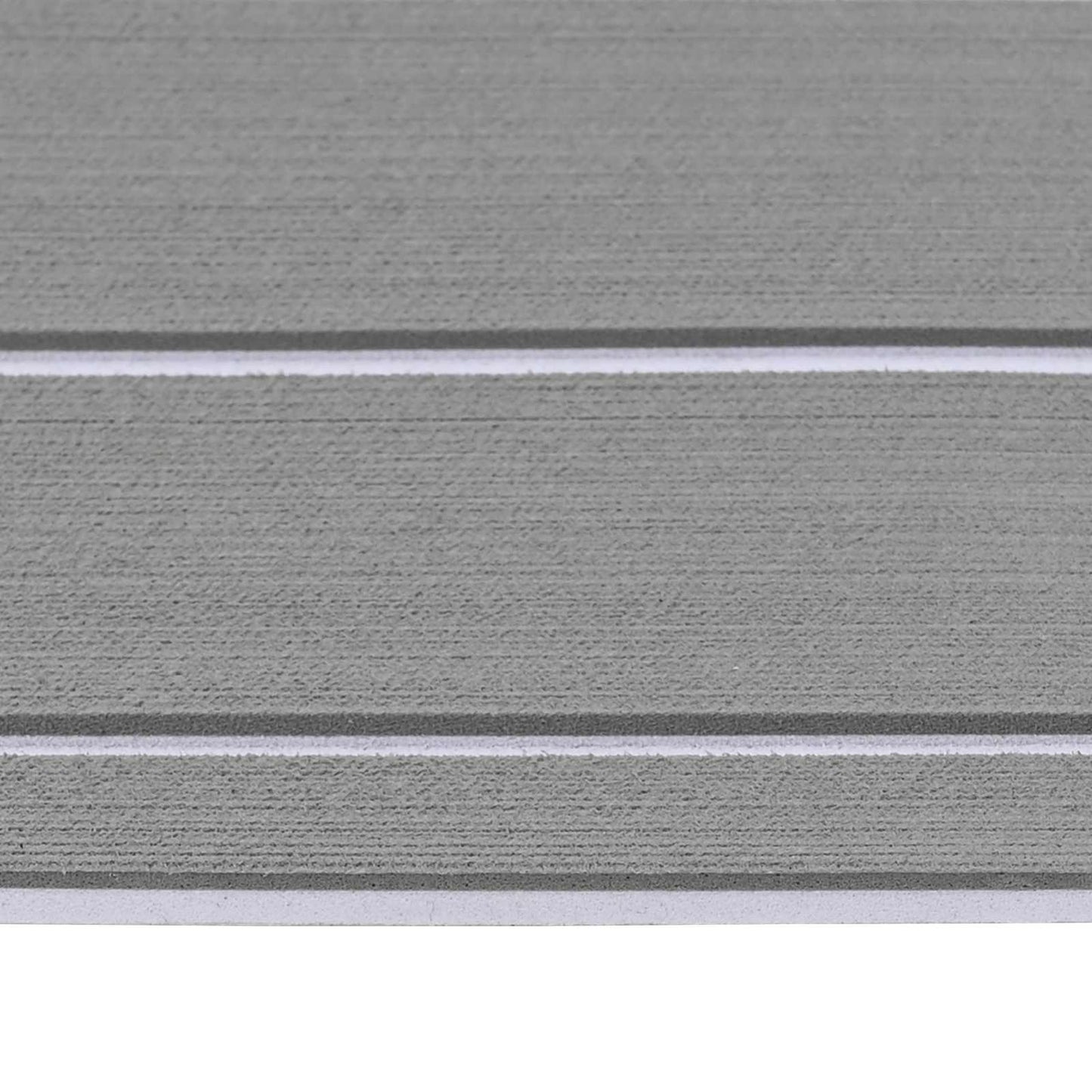 vidaXL Boat Mat Striped Light Grey and White 240 x 60 cm EVA