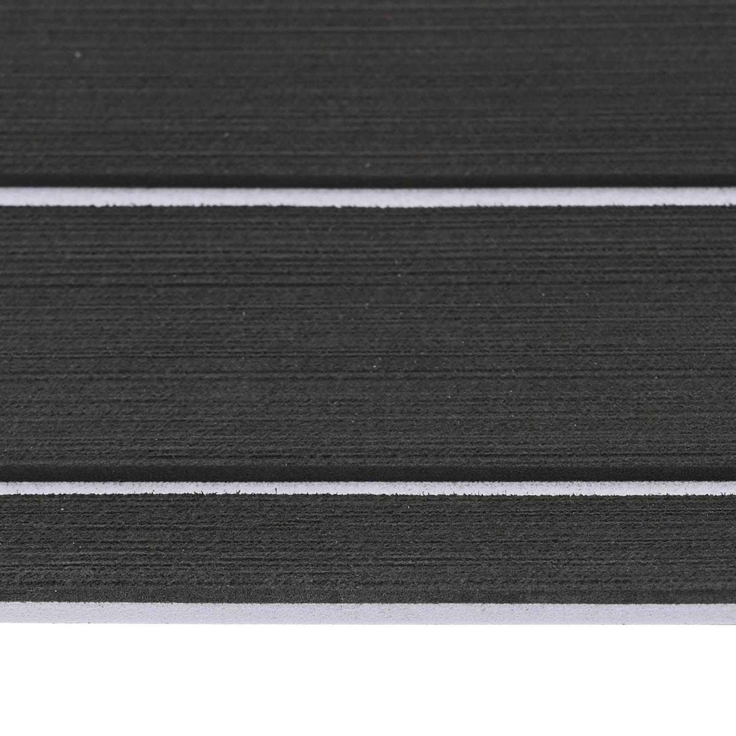 vidaXL Boat Mat Striped Dark Grey and White 240 x 60 cm EVA