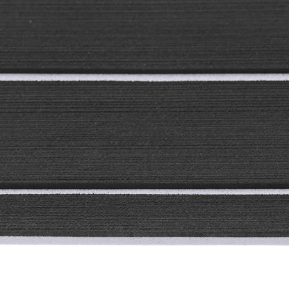 vidaXL Boat Mat Striped Dark Grey and White 240 x 60 cm EVA