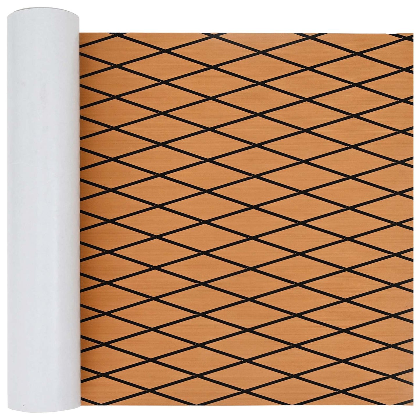 vidaXL Boat Mat Striped Brown and Black 190 x 70 cm EVA