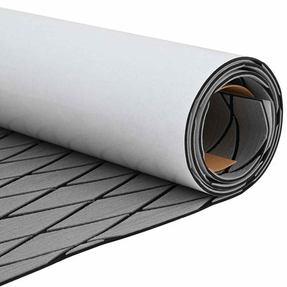 vidaXL Boat Mat Harlequin Light Grey and Black 190 x 70 cm EVA
