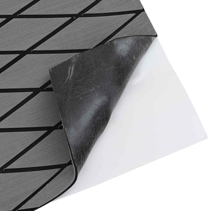 vidaXL Boat Mat Harlequin Light Grey and Black 190 x 70 cm EVA