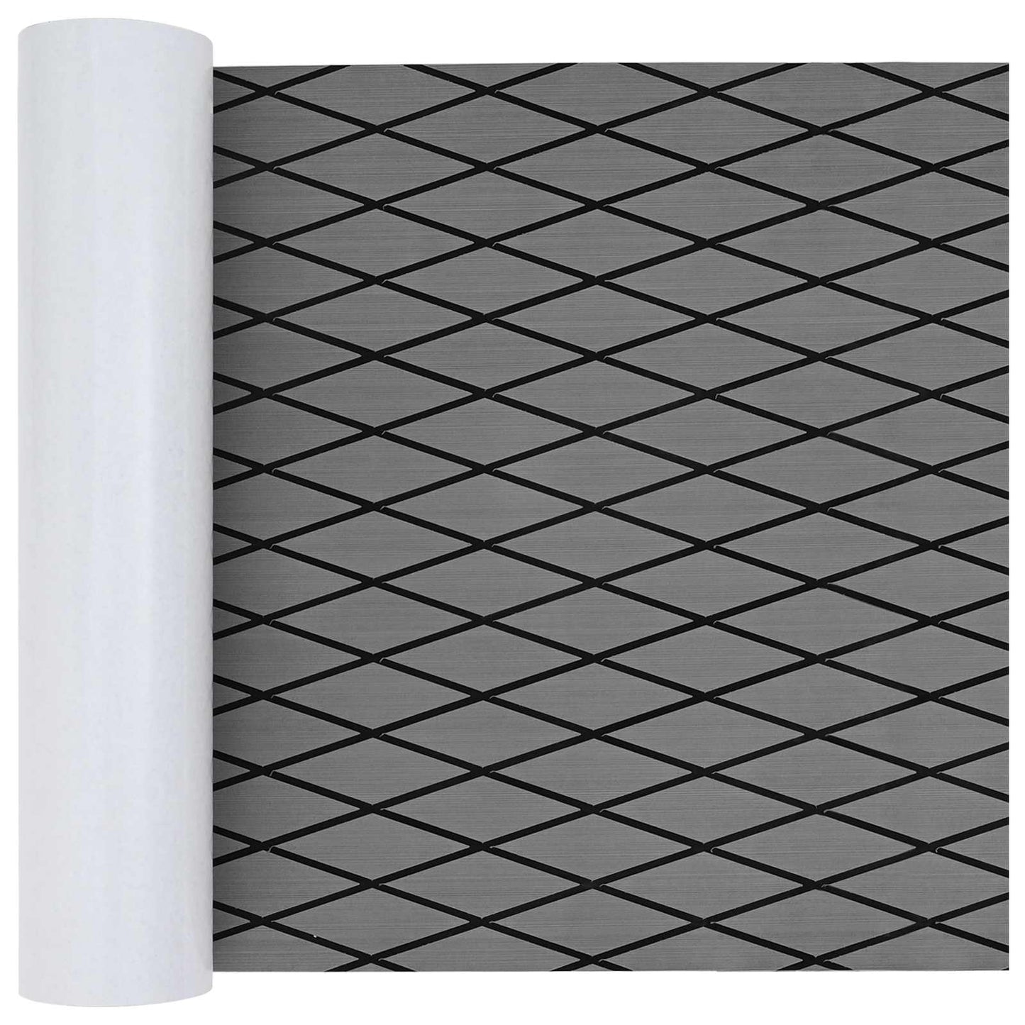 vidaXL Boat Mat Harlequin Light Grey and Black 190 x 70 cm EVA