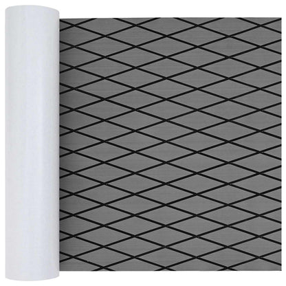 vidaXL Boat Mat Harlequin Light Grey and Black 190 x 70 cm EVA