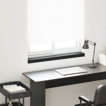 vidaXL Window Sill Black with wood grain 100 x 10 x 4.5 cm PVC