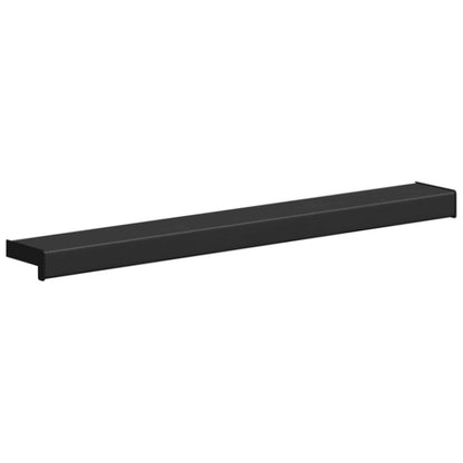 vidaXL Window Sill Black with wood grain 100 x 10 x 4.5 cm PVC