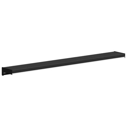 vidaXL Window Sill Black with wood grain 100 x 10 x 4.5 cm PVC