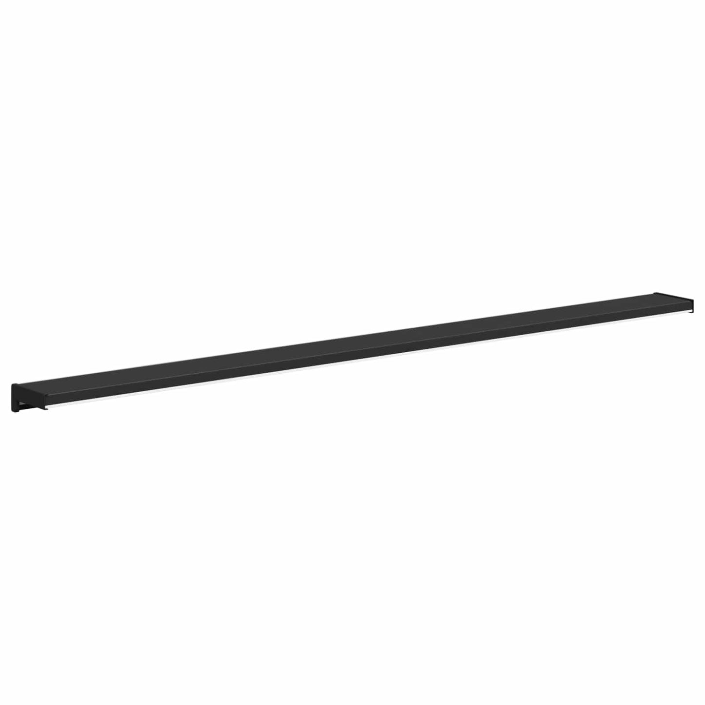 vidaXL Window Sill Black with wood grain 120 x 10 x 4.5 cm PVC